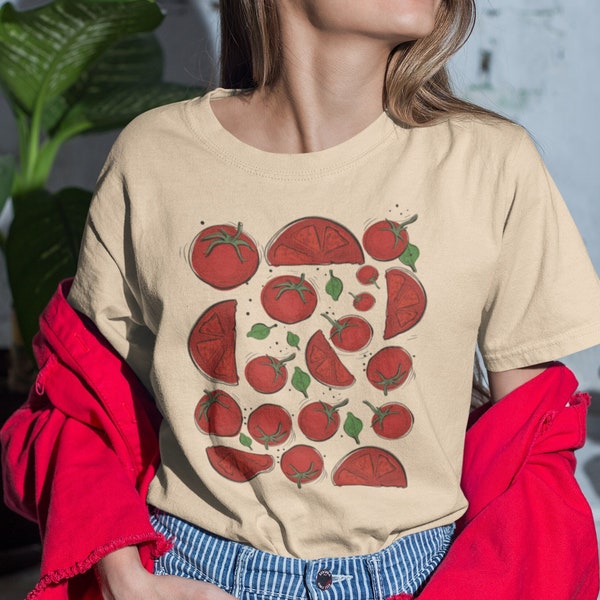 Tomato Shirt, Graphic Tee, Vegetable Shirt, Clothing Foodie, Gardening Gift, Veggie Shirt, Food Shirt, Garden T-shirt, Foodie Gift,Gardening