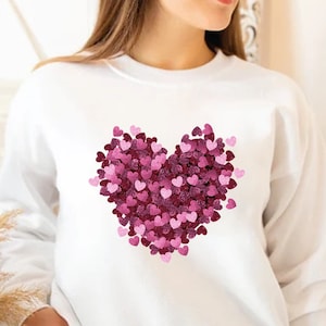 Valentine&#39;s Day Shirt, Valentines Shirt, 3D Heart Shirt, Couple Shirt, Gifts for Her, Valentines Gift for Her, Love Shirt, Red Heart Shirt