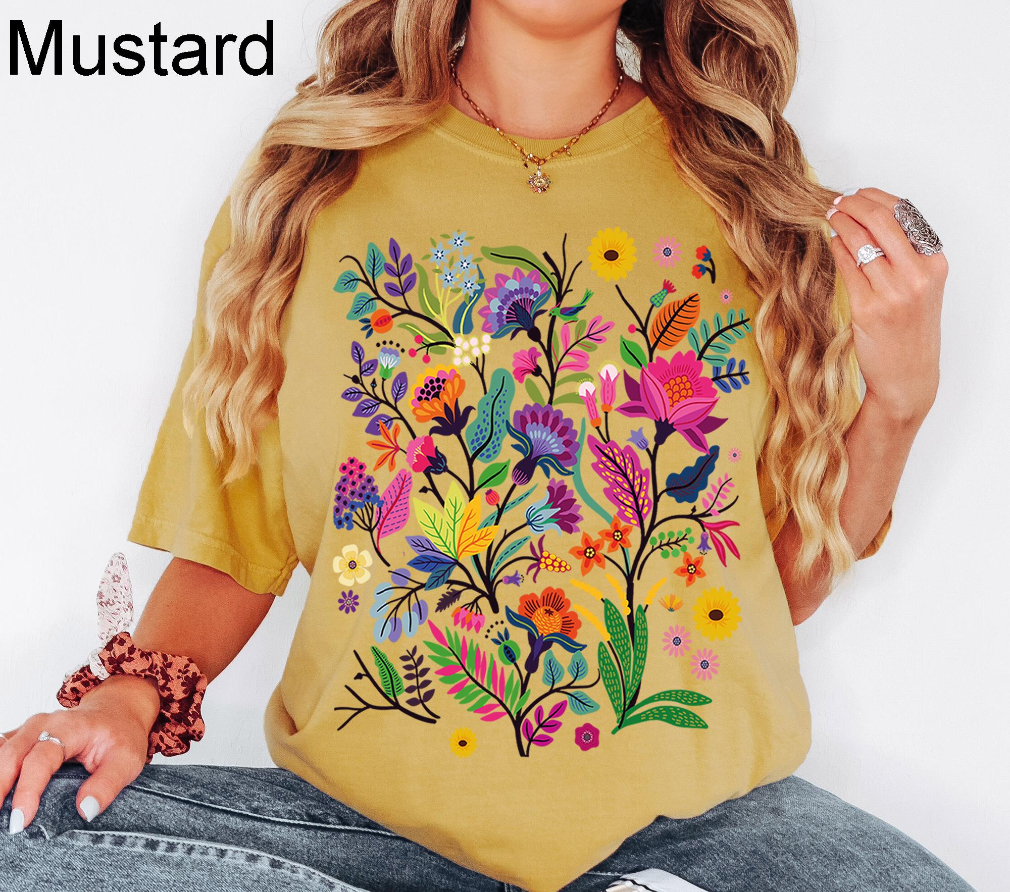 Comfort Colors® Wildflower Shirt, Wild Flowers Shirt, Floral Shirt ...
