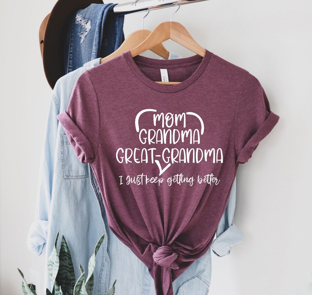 Great Grandma Shirt - 'Blessed To Be Called Mom Grandma And Great-Grandma' Women's T-Shirt, Purple, XX-Large