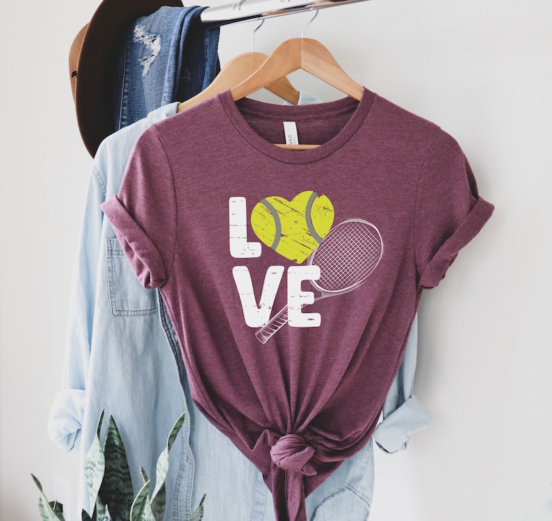 Tennis Shirt For Women, Tennis Love Shirt, Tennis Gifts, Tennis Mom T-Shirt, Sports Mom Apparel, Tennis Coach Gift, Table Tennis Player Gift bild 8