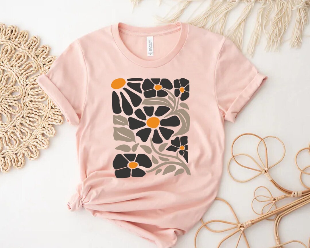 BYKosmo Floral Embroidered Boho Button-Up Shirt