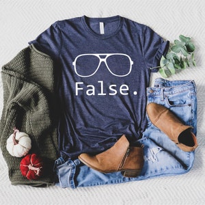 False Shirt, Office Lover Shirt, Dwight Funny Shirt, Dwight False Tshirt, Womens Clothing, Unisex Ladies Tee, Office Gift, Gift for Coworker image 5