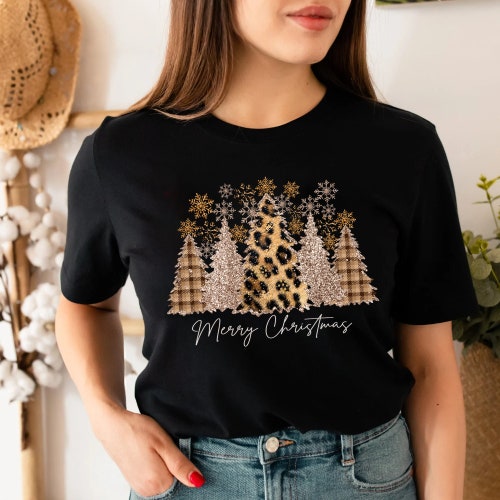 cheetah christmas shirt
