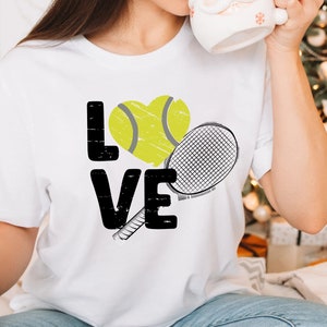 Tennis Shirt For Women, Tennis Love Shirt, Tennis Gifts, Tennis Mom T-Shirt, Sports Mom Apparel, Tennis Coach Gift, Table Tennis Player Gift bild 4