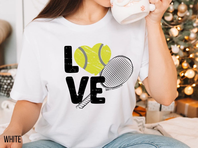 Tennis Shirt For Women, Tennis Love Shirt, Tennis Gifts, Tennis Mom T-Shirt, Sports Mom Apparel, Tennis Coach Gift, Table Tennis Player Gift bild 4
