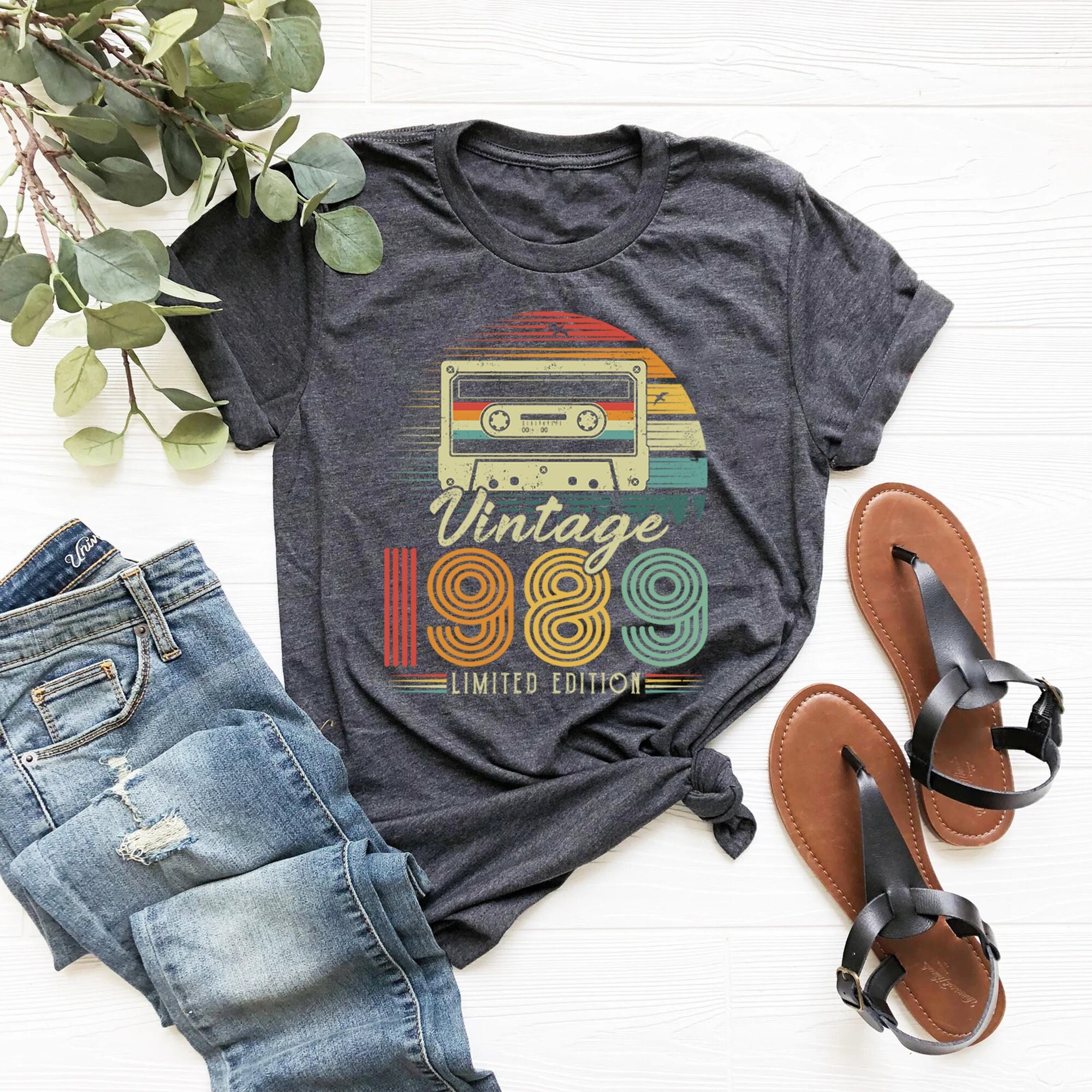 Vintage 1989 Shirt, 34th Birthday Gift For Women, 1989 Retro Shirt, 34th Birthday Woman,34th Birthday Gift For Men,34th Birthday Best Friend