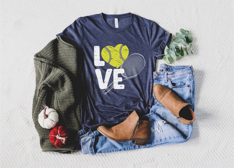 Tennis Shirt For Women, Tennis Love Shirt, Tennis Gifts, Tennis Mom T-Shirt, Sports Mom Apparel, Tennis Coach Gift, Table Tennis Player Gift bild 1