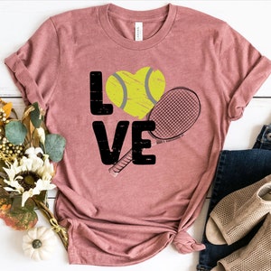 Tennis Shirt For Women, Tennis Love Shirt, Tennis Gifts, Tennis Mom T-Shirt, Sports Mom Apparel, Tennis Coach Gift, Table Tennis Player Gift bild 2