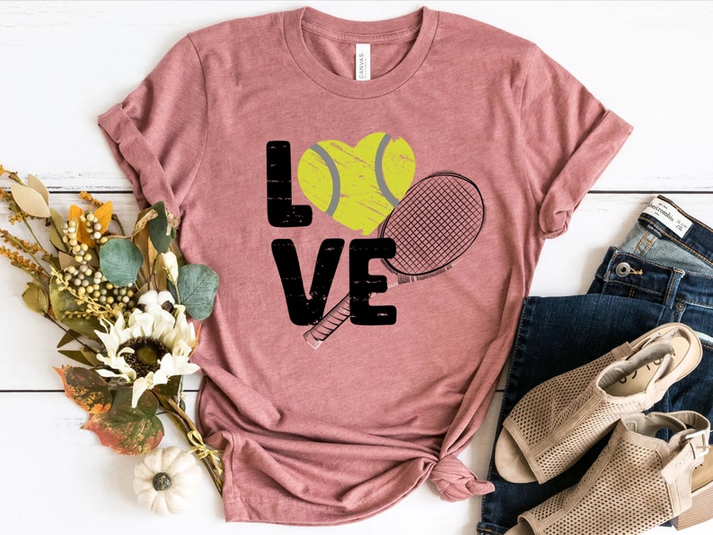 Tennis Shirt For Women, Tennis Love Shirt, Tennis Gifts, Tennis Mom T-Shirt, Sports Mom Apparel, Tennis Coach Gift, Table Tennis Player Gift bild 2