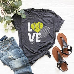 Tennis Shirt For Women, Tennis Love Shirt, Tennis Gifts, Tennis Mom T-Shirt, Sports Mom Apparel, Tennis Coach Gift, Table Tennis Player Gift bild 3