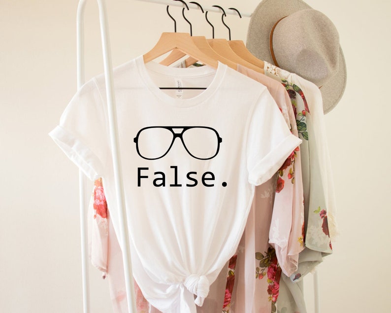 False Shirt, Office Lover Shirt, Dwight Funny Shirt, Dwight False Tshirt, Womens Clothing, Unisex Ladies Tee, Office Gift, Gift for Coworker image 7
