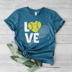 Tennis Shirt For Women, Tennis Love Shirt, Tennis Gifts, Tennis Mom T-Shirt, Sports Mom Apparel, Tennis Coach Gift, Table Tennis Player Gift bild 5