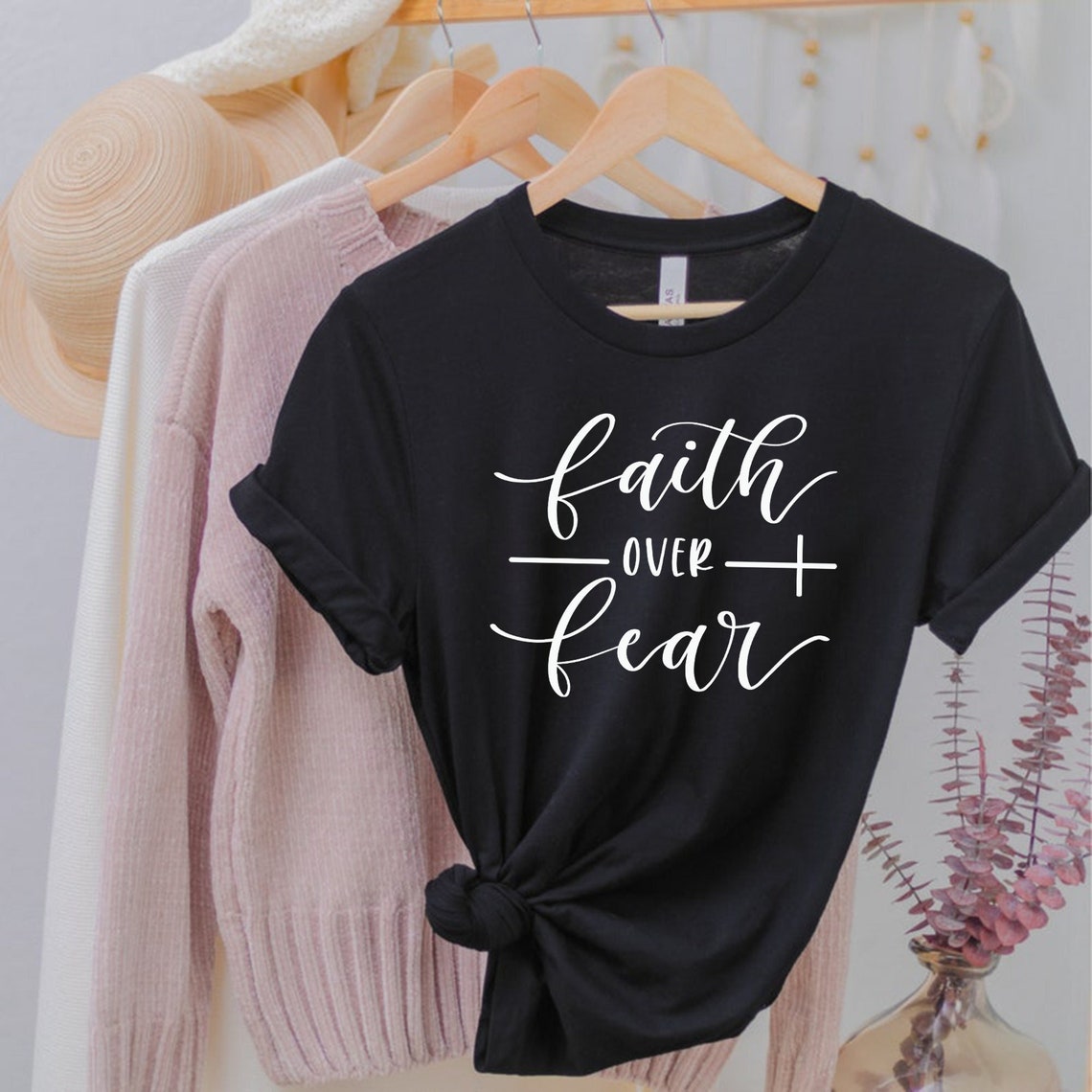 Faith Over Fear Shirt, Christian Shirts, Faith Shirt, Religious Shirt ...