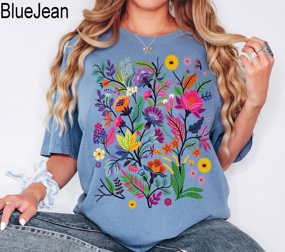 Comfort Colors® Wildflower Shirt, Wild Flowers Shirt, Floral Shirt ...