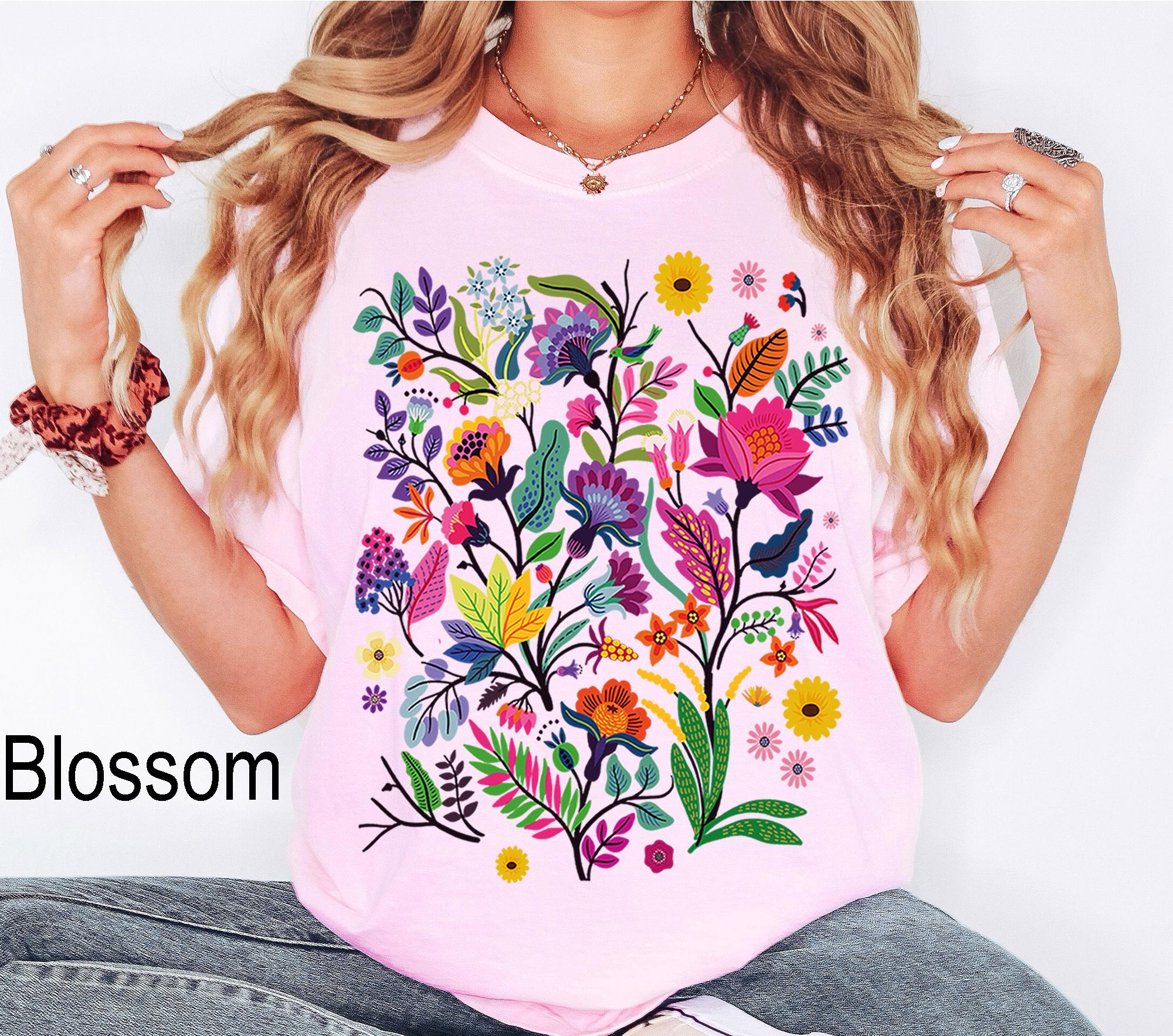Comfort Colors® Wildflower Shirt, Wild Flowers Shirt, Floral Shirt ...