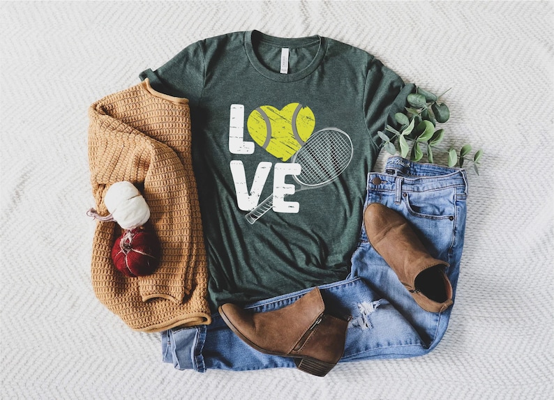 Tennis Shirt For Women, Tennis Love Shirt, Tennis Gifts, Tennis Mom T-Shirt, Sports Mom Apparel, Tennis Coach Gift, Table Tennis Player Gift bild 6