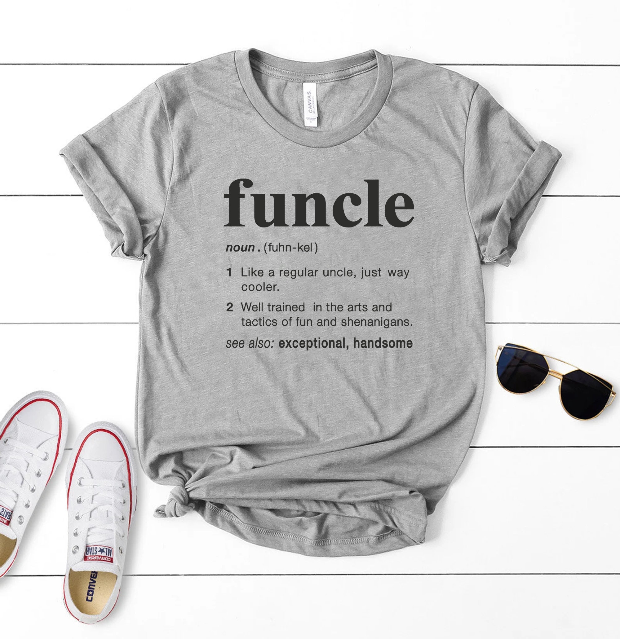 Gift for Uncle, Funny Uncle Shirt, Funcle Definition Shirt, Family ...