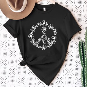 Peace Shirt, Peace T-shirt, Peace Sign Shirt, Peace Sign T-Shirt, Peace Symbol, Peace T-Shirt, Peace Symbol Shirt, Graphic Tees For Women image 6