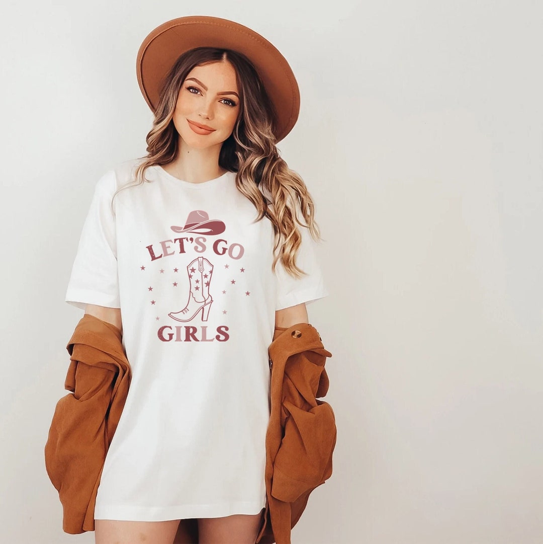 Let's Go Girls Graphic Tee, Let's Go Girls T-shirt, Retro Graphic Tee ...