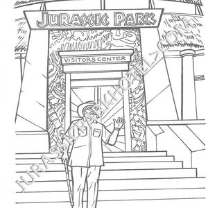 Jurassic Park Coloring Book From 1993 - Etsy