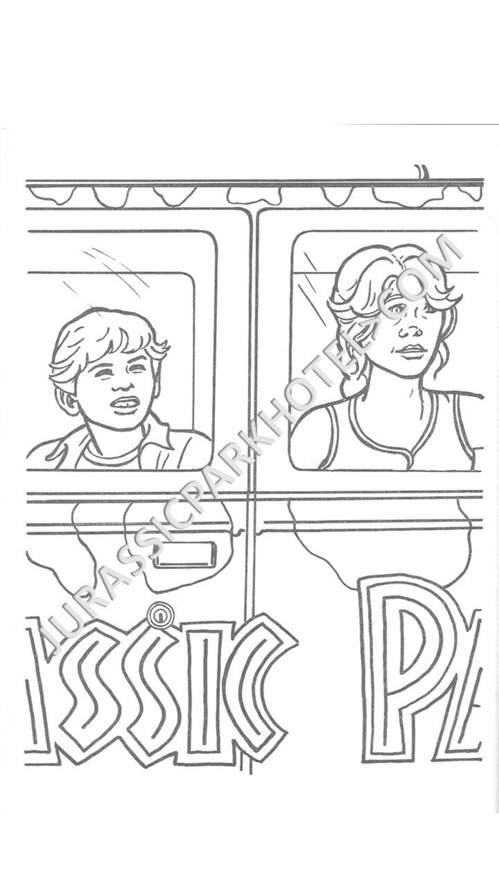 Jurassic Park Coloring Book From 1993 - Etsy