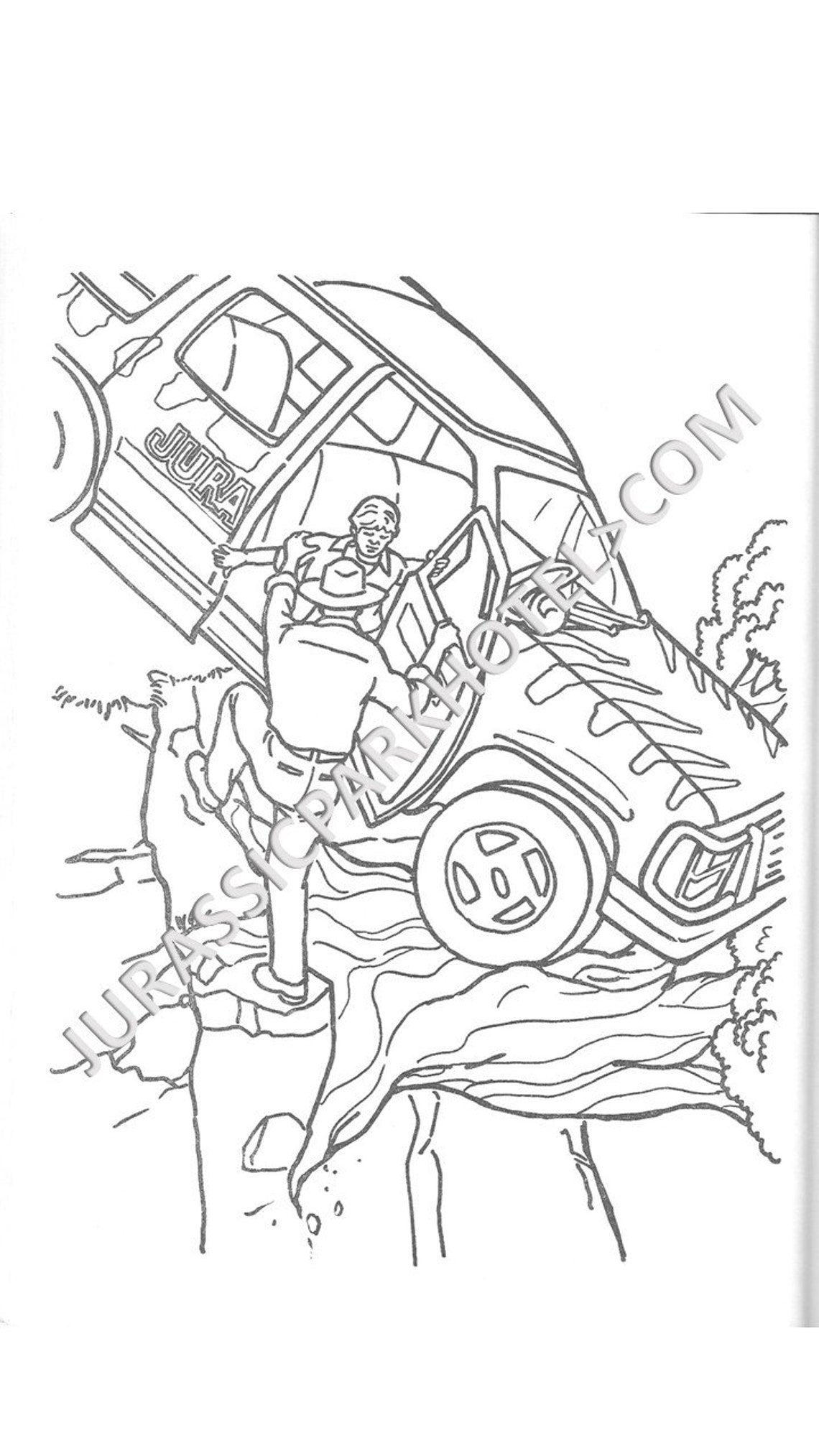 Jurassic Park Coloring Book From 1993 - Etsy