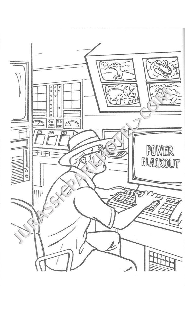 Jurassic Park Coloring Book From 1993 - Etsy
