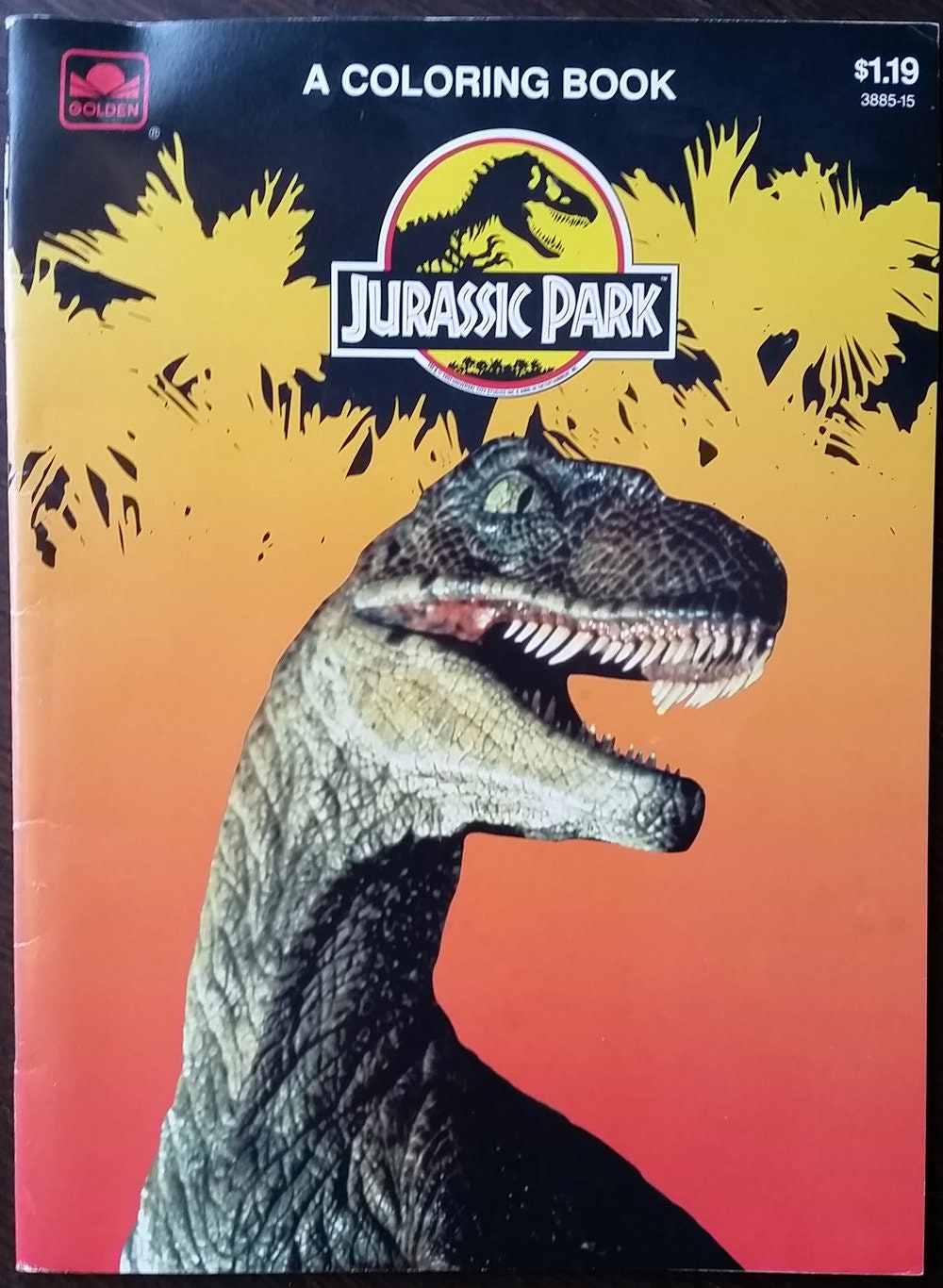 Jurassic Park Coloring Book From 1993 - Etsy