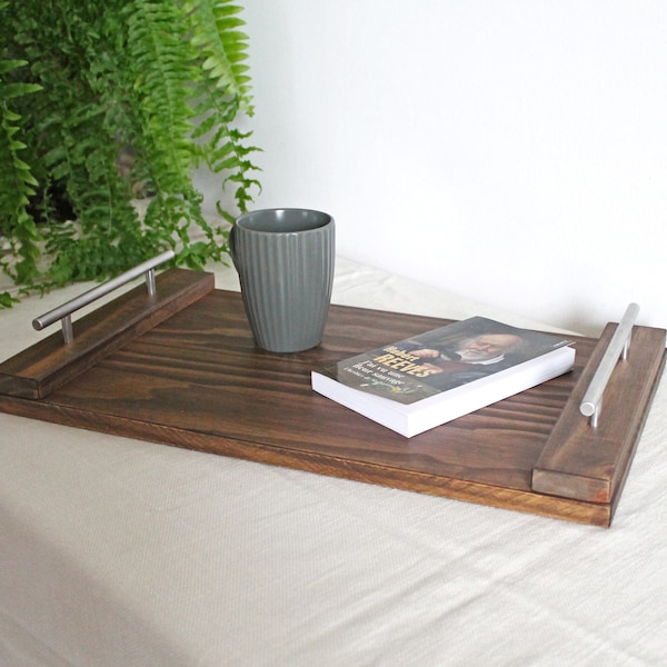 Plateau en bois de santal, plateau de petit-déjeuner, plateau à gâteau