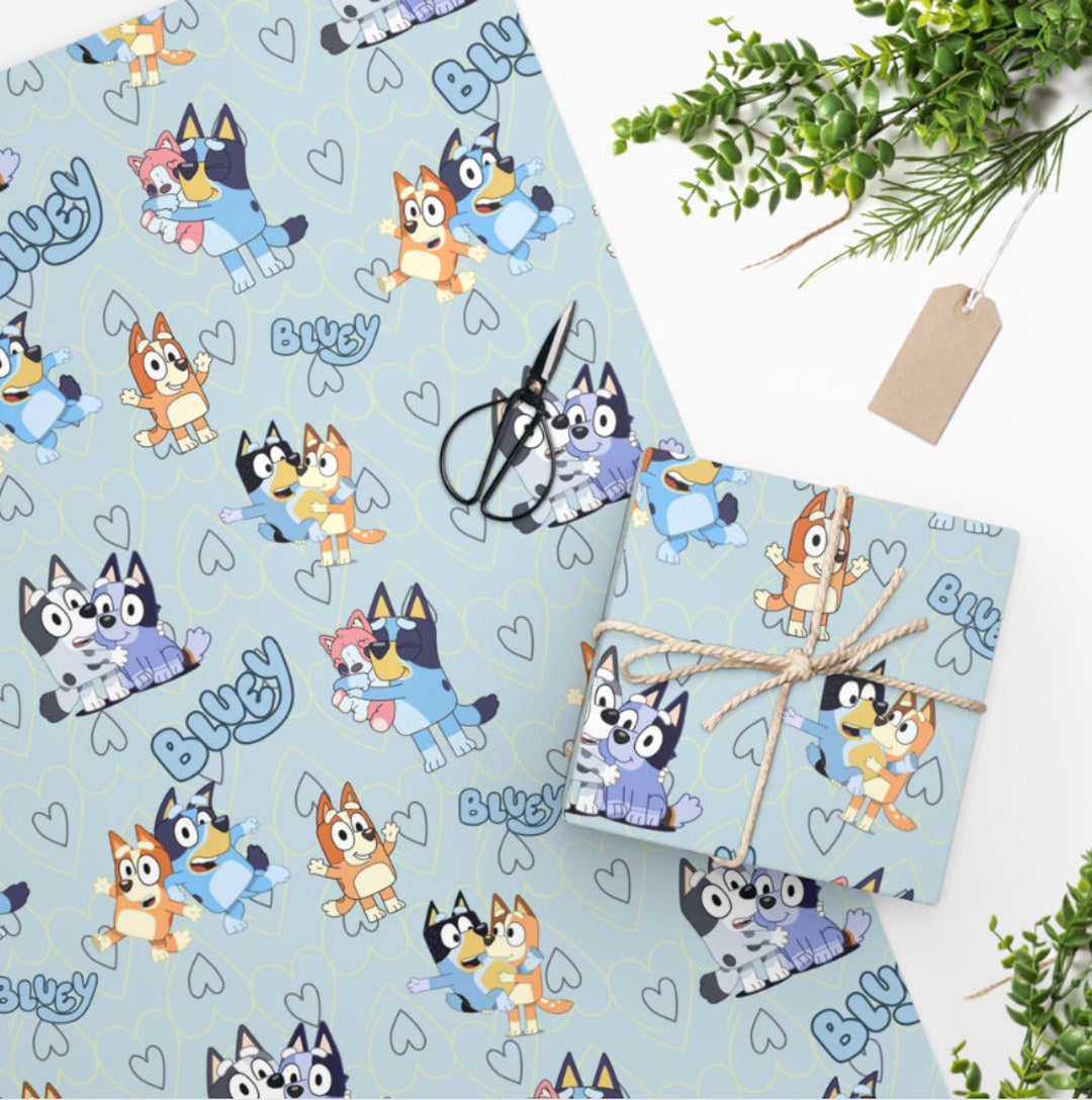 Bluey Wrapping Paper Bluey Gift Wrap Bluey Paper Bluey Etsy