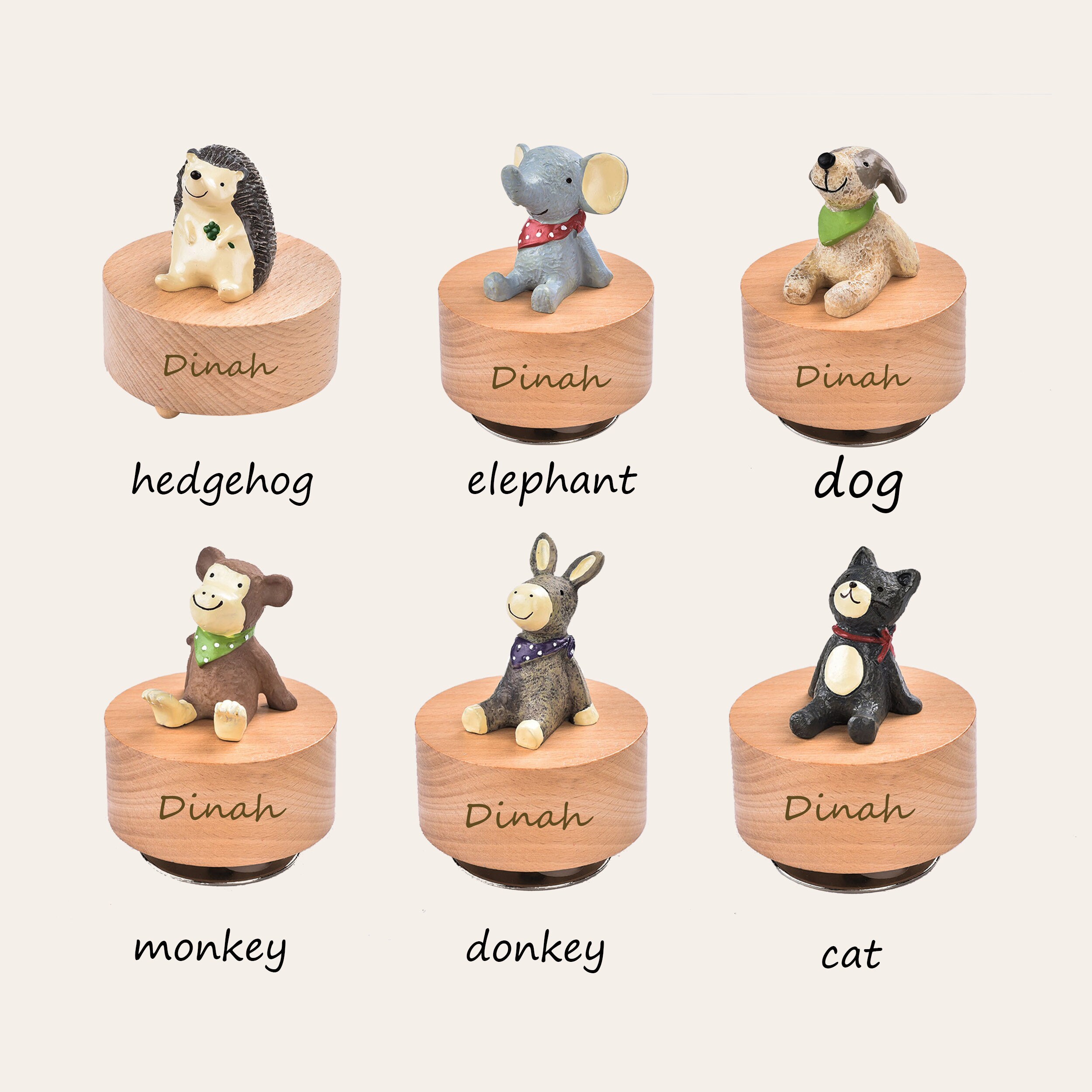 Animal Music Box Customized Personalized Music Box Carved Etsy Australia