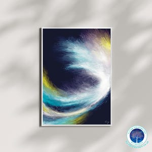 Abstrait 08 imaginaire passion tornade ouragan tempête rêveur art mural impression affiche carte décoration d'intérieur par Lingyee Fu