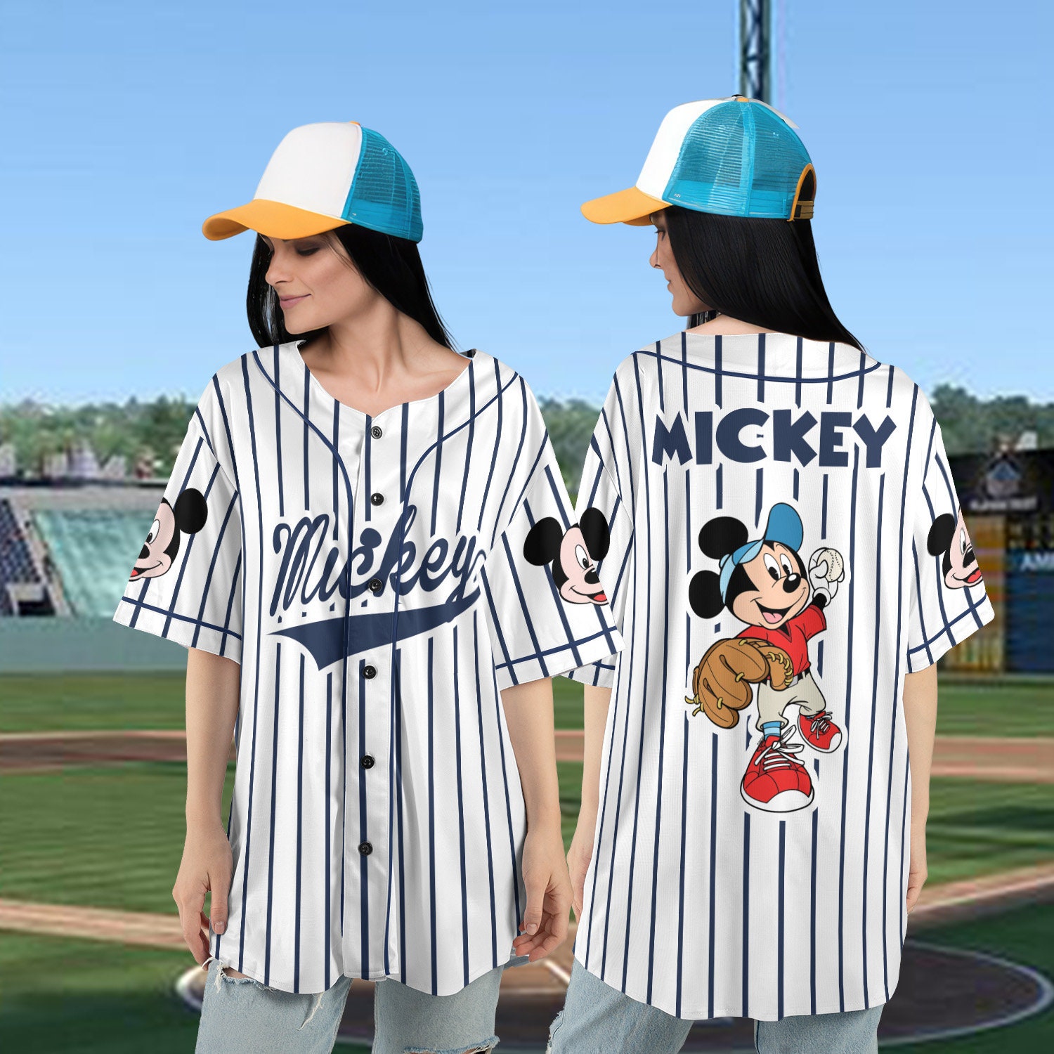 Mickey Mouse Baseball Jersey Mickey Mouse Shirt Disney Etsy