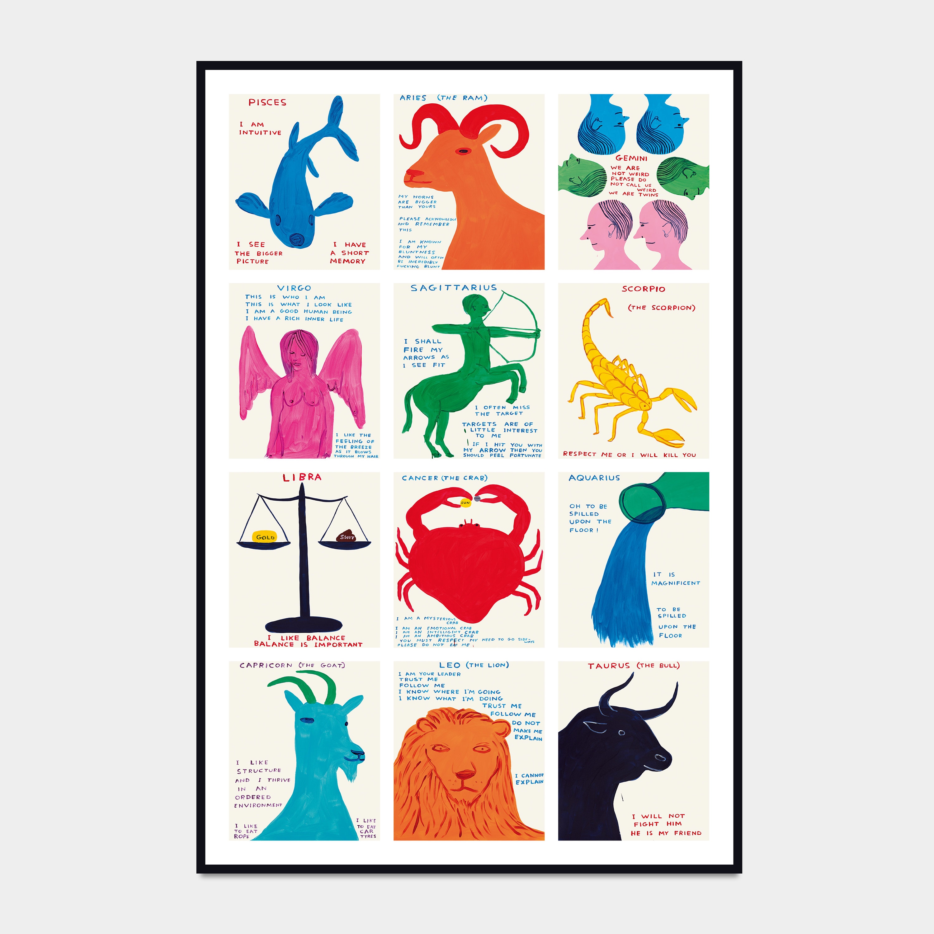 Signs of the Zodiac Maxi Poster (all 12 Signs) - Etsy