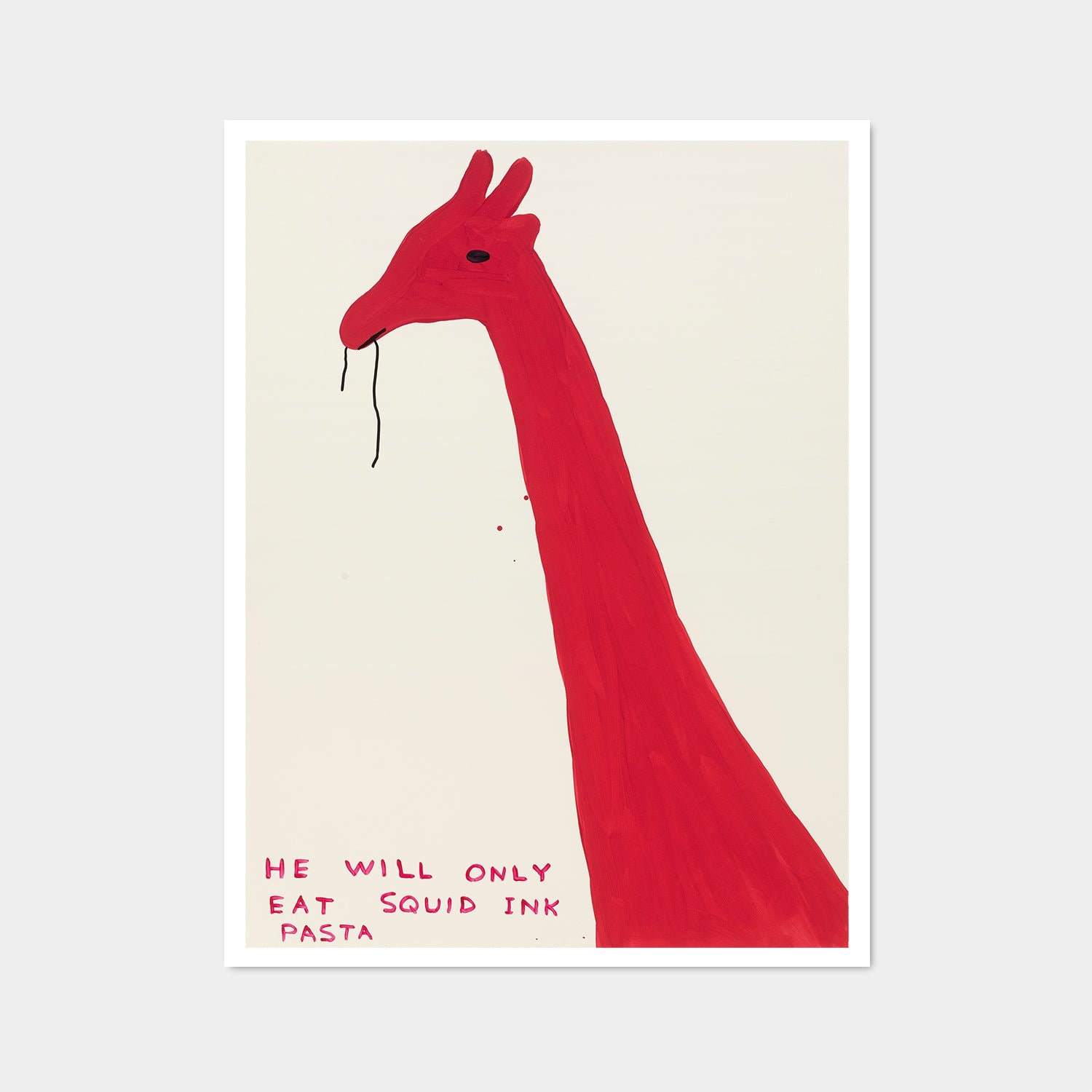 Genuine David Shrigley Poster: He Will Only Squid Ink - Etsy