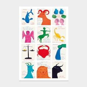 Signs of the Zodiac maxi poster (all 12 signs)