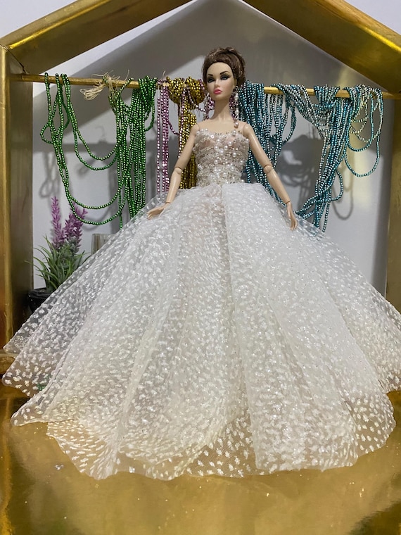 White Tulle Dress for Poppy Parker Dolls -Integrity Doll Outfit White Tulle Dress for Poppy Parker Dolls -Integrity Doll Outfit