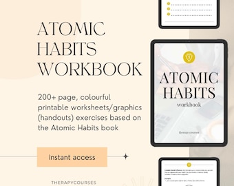 Atomic Habits Workbook: Habit Stacking, Goal Setting Exercises and Activities Based on AH
