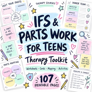 IFS-arbetsbok för tonåringar: Interna familjesystem, övningar i delkartläggning för ungdomar, delkort, traumainformerad resurs