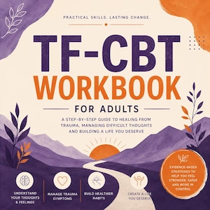 TF-CBT Workbook for Adults: Trauma & PTSD Worksheets, Therapy Tools, Counselling Resources Psychology Handouts Exercises