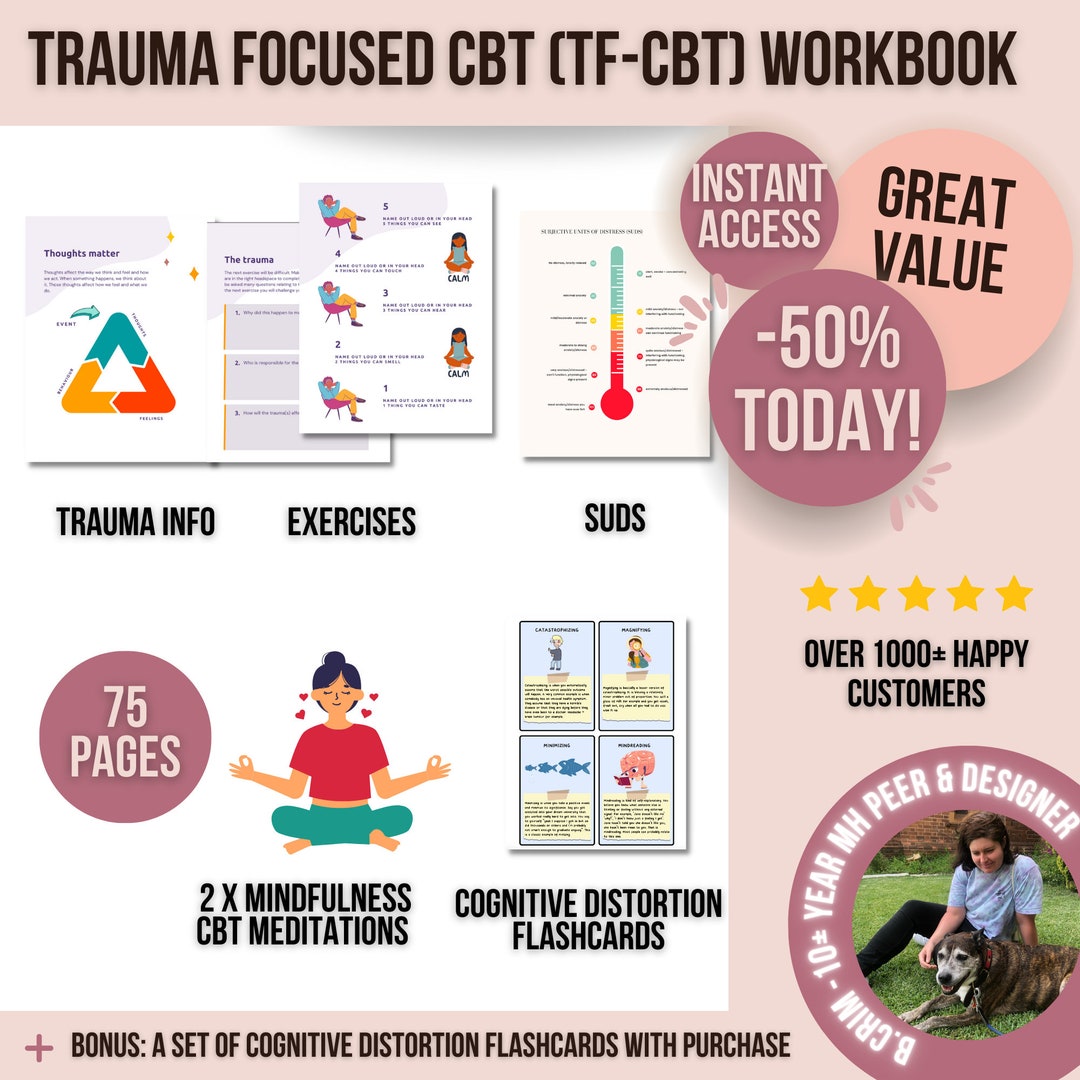 Trauma Focused CBT Worksheets Adults TFCBT for Adults, Ptsd Worksheets, Trauma and Ptsd