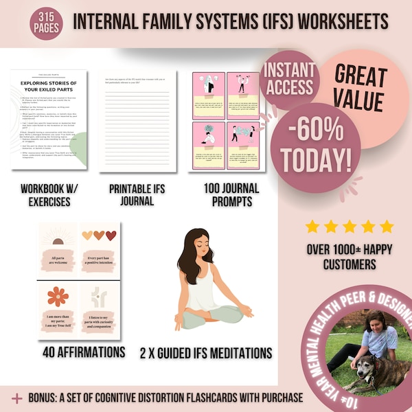 Internal Family Systems Worksheets - IFS Worksheets, IFS Therapy, IFS Journal, ifs meditations