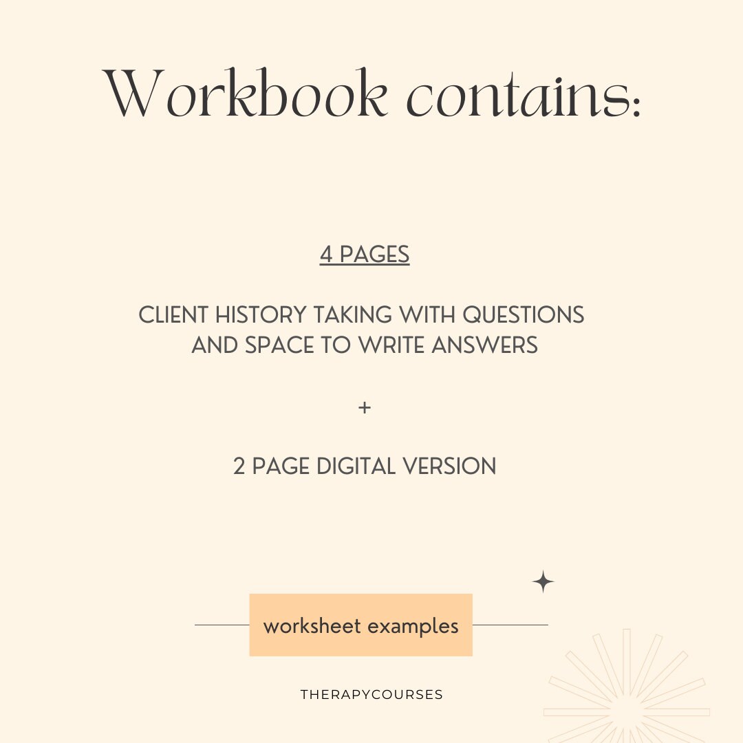 EMDR History Taking Worksheet Pdf Digital Version Phase 1 History EMDR History Taking Worksheet Pdf Digital Version Phase 1 History