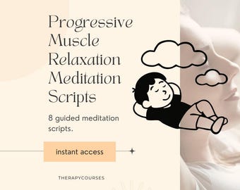 5-Minute Progressive Muscle Relaxation Scripts: Guided Meditation Scripts, Therapy Tools, Resources, Counselling Resources, Psychology
