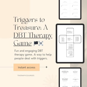 Reframing Triggers Therapy Game: DBT Group Therapy Tool (Adult, Groups, Teens, Adolescent) Counselling Resources, Psychology Activity