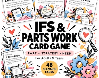IFS Card Game: Part, Strategy, Need, Internal Family Systems Parts Cards, Parts Mapping, IFS Bundle, Parts Work Therapist Resource