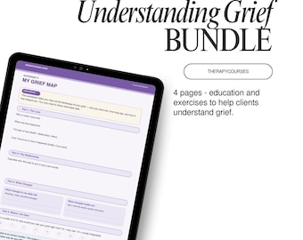 Understanding Grief - Grief and Loss Worksheets, Therapy Tools, Resources,  Psychology, Dual Process Model, Prolonged Grief