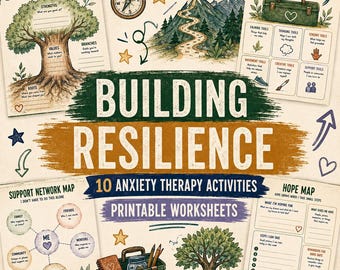 Building Resilience Activities | 10 Printable Therapy Worksheets for Teens & Adults