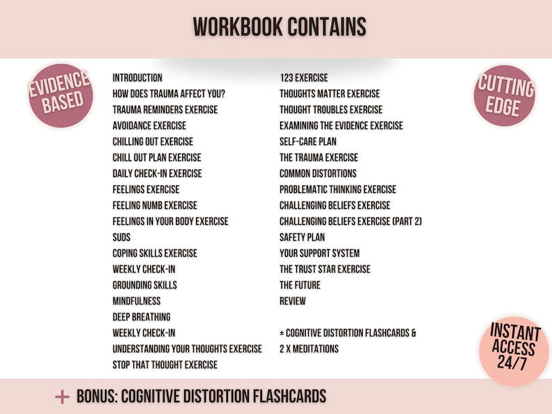 Trauma focused CBT Worksheets Adults TF CBT Workbook Ptsd Trauma Worksheets Evidence based Cbt Trauma focused CBT Worksheets Adults TF CBT Workbook Ptsd Trauma Worksheets Evidence based Cbt